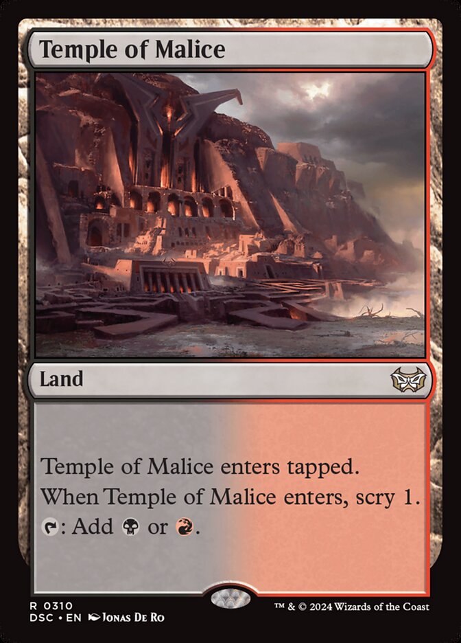 Temple of Malice (310) - Duskmourn: House of Horror Commander (DSC)