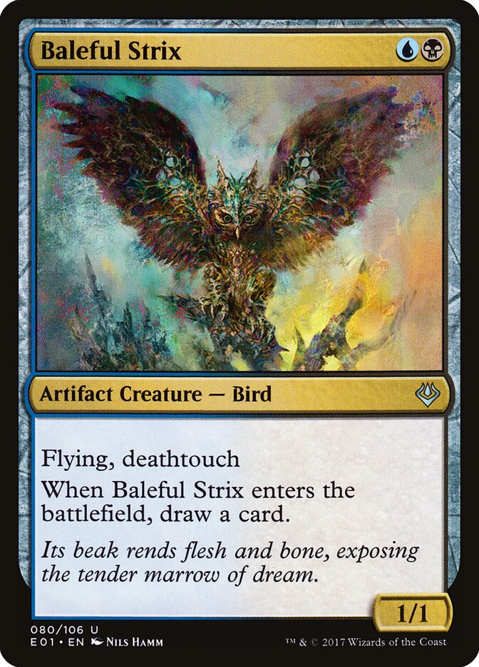 Baleful Strix (80) - Archenemy: Nicol Bolas (E01)