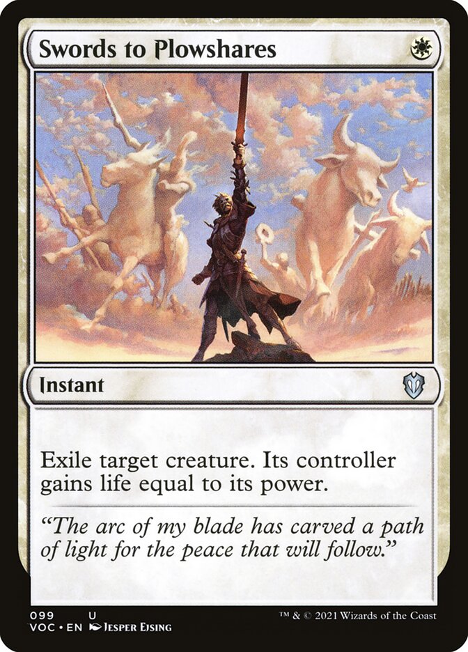 Swords to Plowshares (99) - Crimson Vow Commander (VOC)