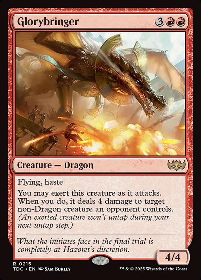 Glorybringer (215) - Tarkir: Dragonstorm Commander (TDC)