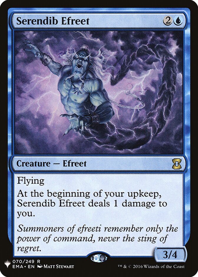 Serendib Efreet (EMA-70) - The List (PLST)