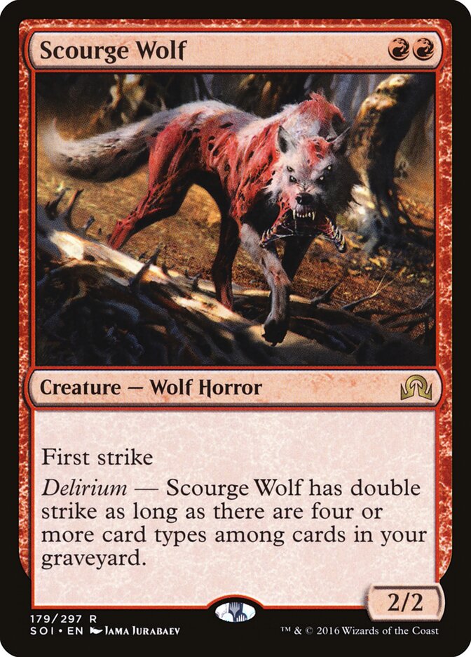Scourge Wolf (179) - Shadows over Innistrad (SOI)