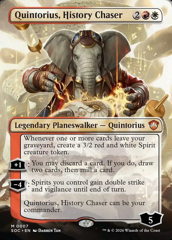 Quintorius, History Chaser (7) - Secrets of Strixhaven Commander (SOC)