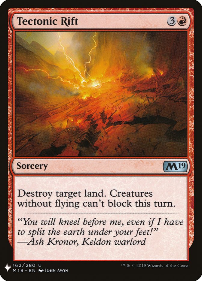 Tectonic Rift - The List (PLST)