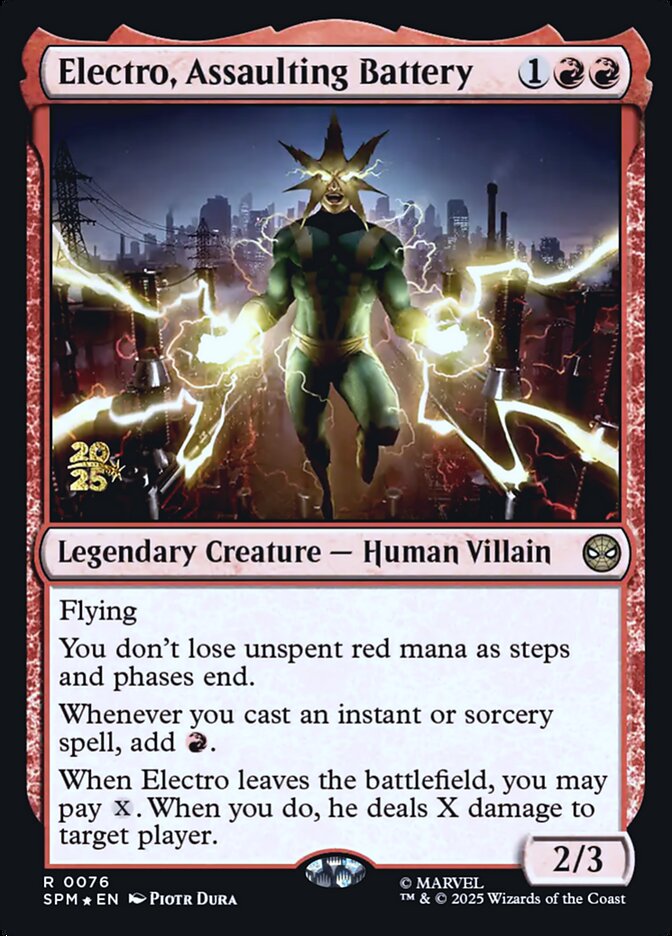 Electro, Assaulting Battery (76s) - Marvel's Spider-Man Promos (PSPM)