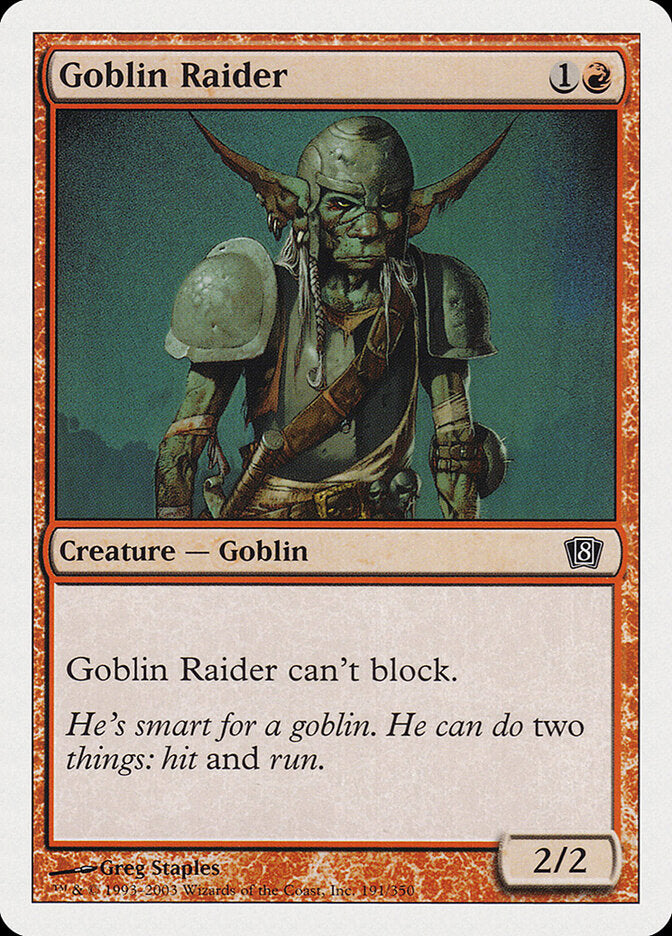 Goblin Raider (191) - Eighth Edition (8ED)