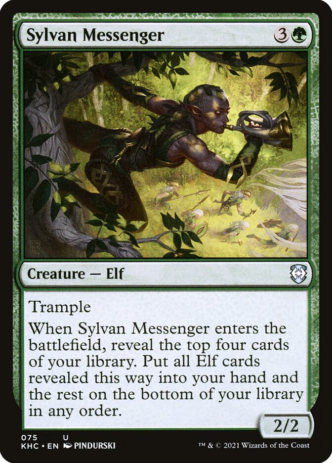 Sylvan Messenger (75) - Kaldheim Commander (KHC)