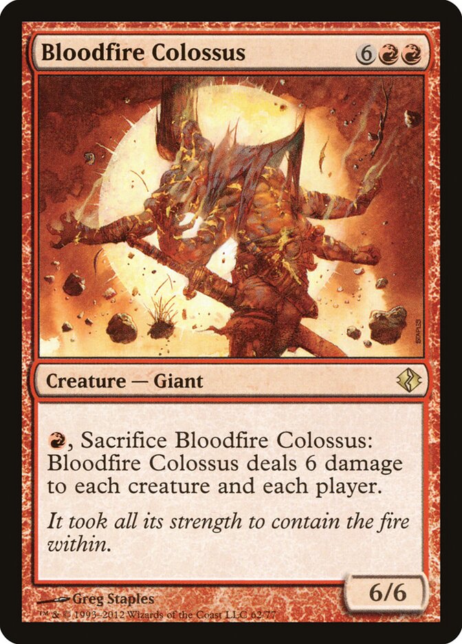 Bloodfire Colossus (62) - Duel Decks: Venser vs. Koth (DDI)