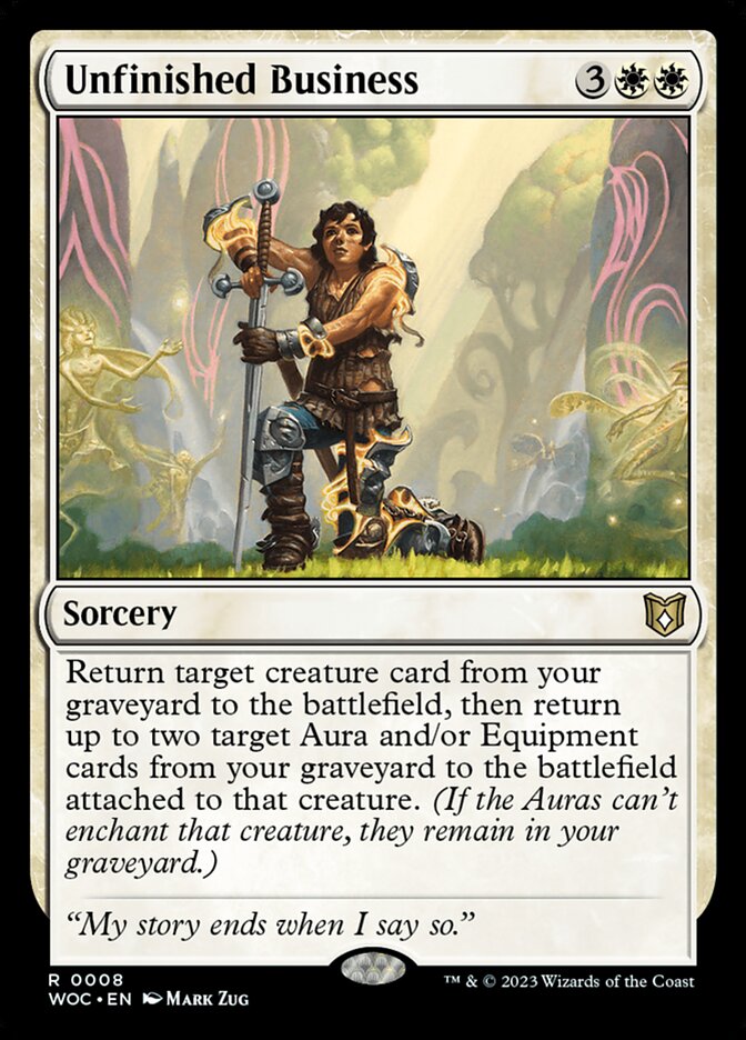 Unfinished Business (8) - Wilds of Eldraine Commander (WOC)