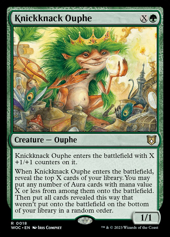 Knickknack Ouphe (18) - Wilds of Eldraine Commander (WOC)