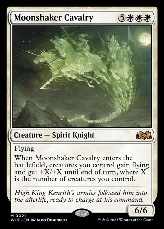 Moonshaker Cavalry (21) - Wilds of Eldraine (WOE)