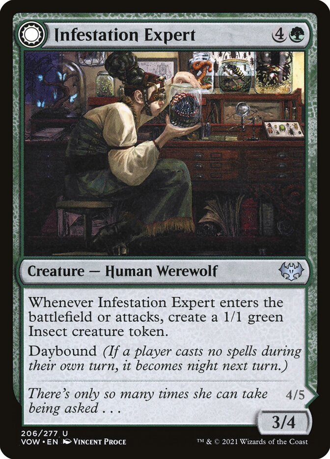 Infestation Expert // Infested Werewolf (206) - Innistrad: Crimson Vow (VOW)