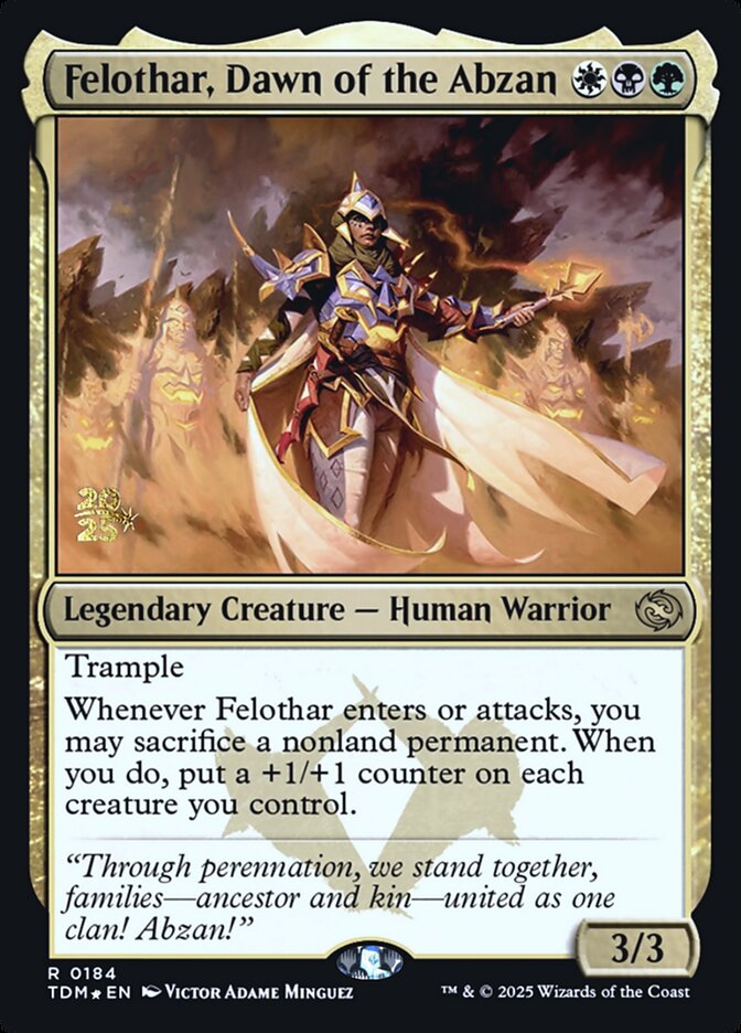 Felothar, Dawn of the Abzan (184s) - Tarkir: Dragonstorm Promos (PTDM)