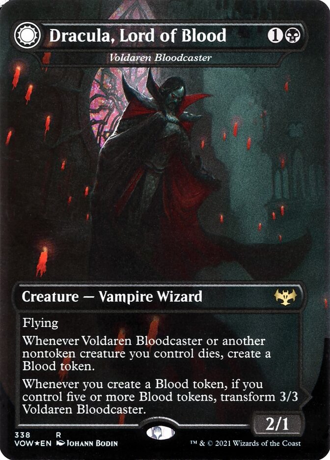 Dracula, Lord of Blood - Voldaren Bloodcaster // Bloodbat Summoner (338) - Innistrad: Crimson Vow (VOW)
