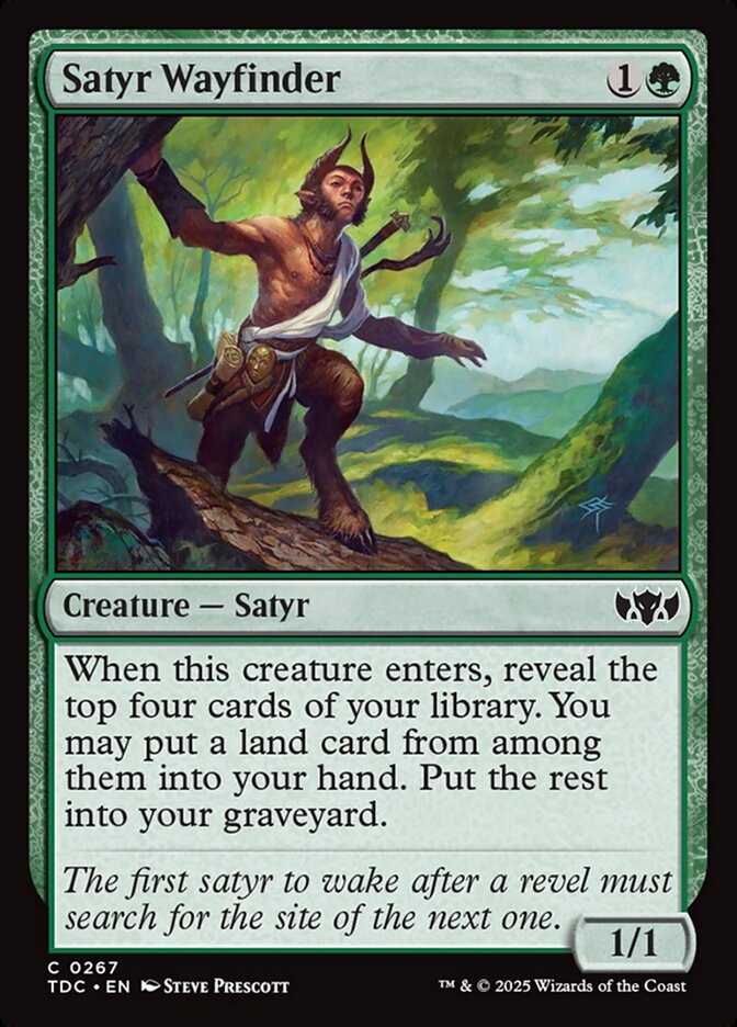 Satyr Wayfinder (267) - Tarkir: Dragonstorm Commander (TDC)