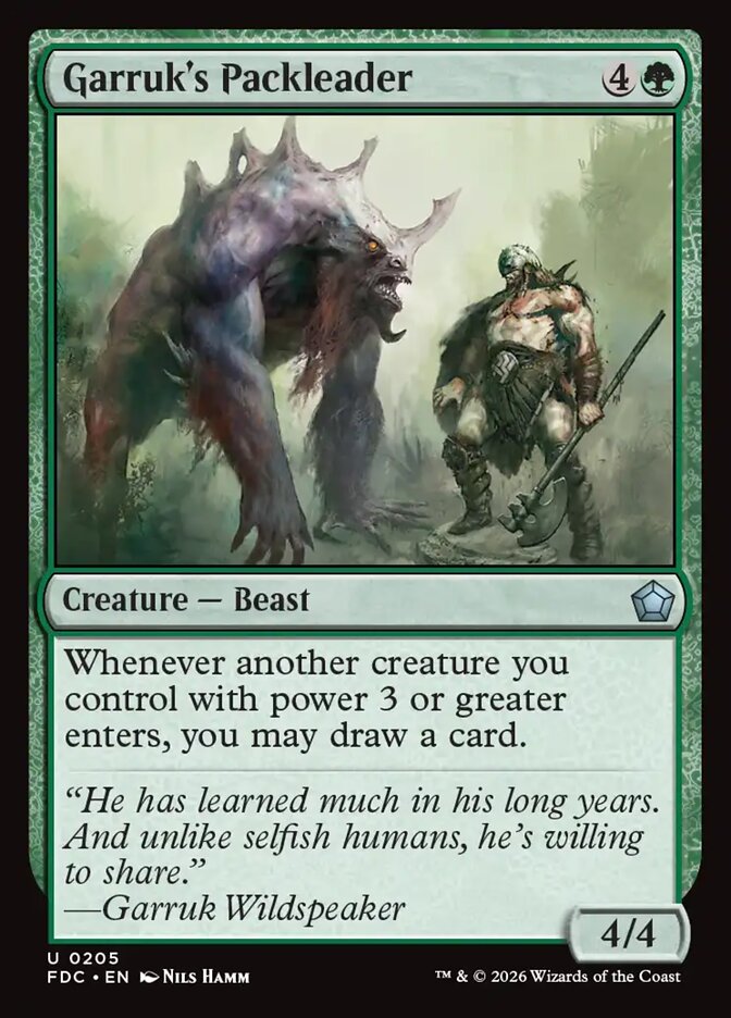 Garruk's Packleader (205) - Foundations Commander (FDC)