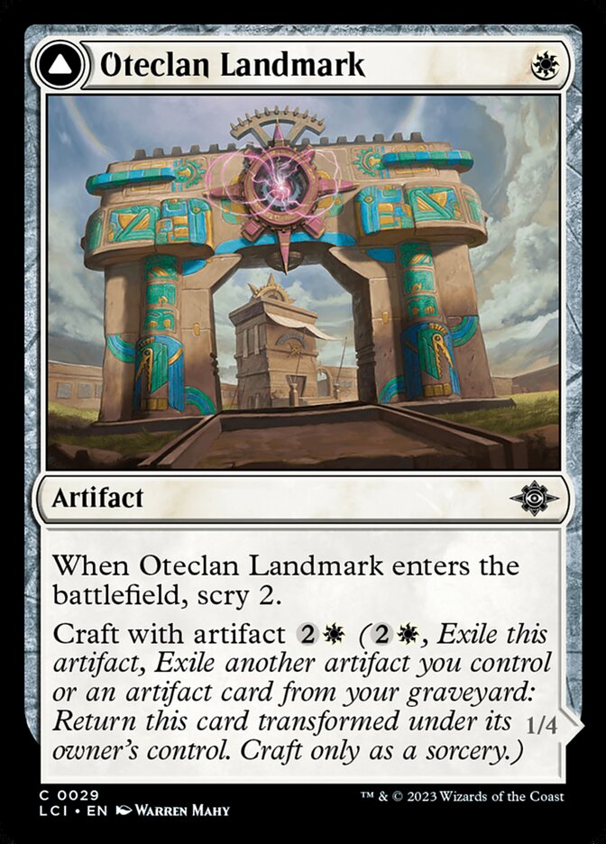 Oteclan Landmark // Oteclan Levitator (29) - The Lost Caverns of Ixalan (LCI)