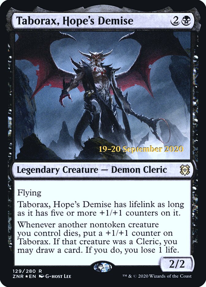 Taborax, Hope's Demise (129s) - Zendikar Rising Promos (PZNR)