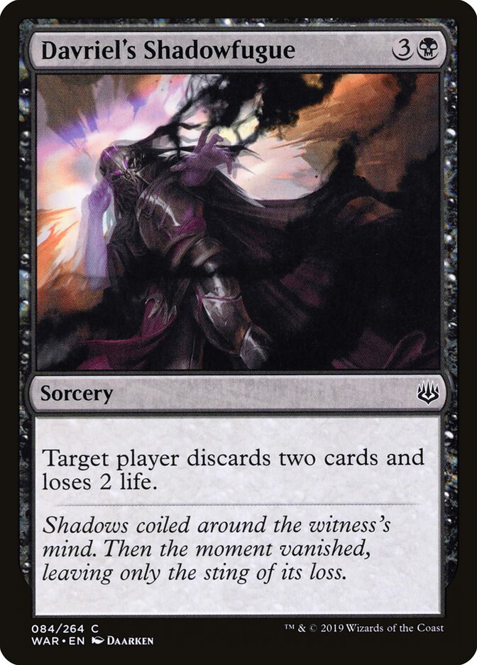 Davriel's Shadowfugue (84) - War of the Spark (WAR)