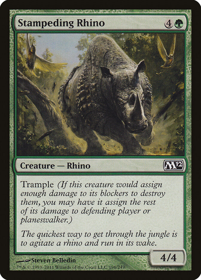 Stampeding Rhino (196) - Magic 2012 (M12)
