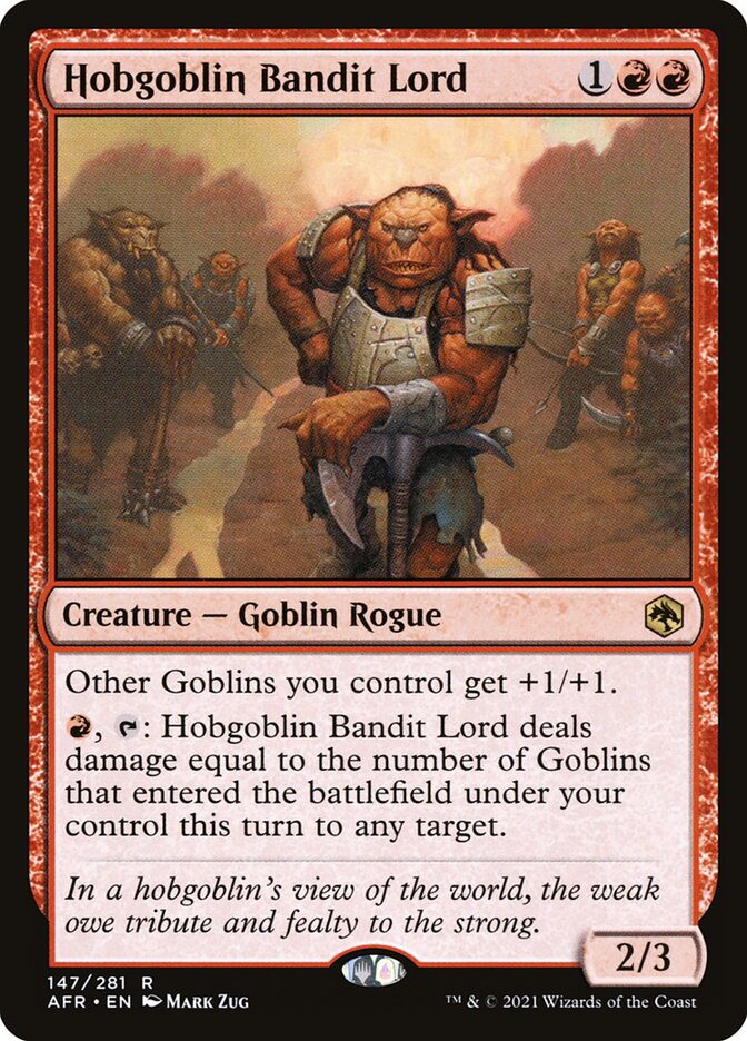 Hobgoblin Bandit Lord (147) - Adventures in the Forgotten Realms (AFR)