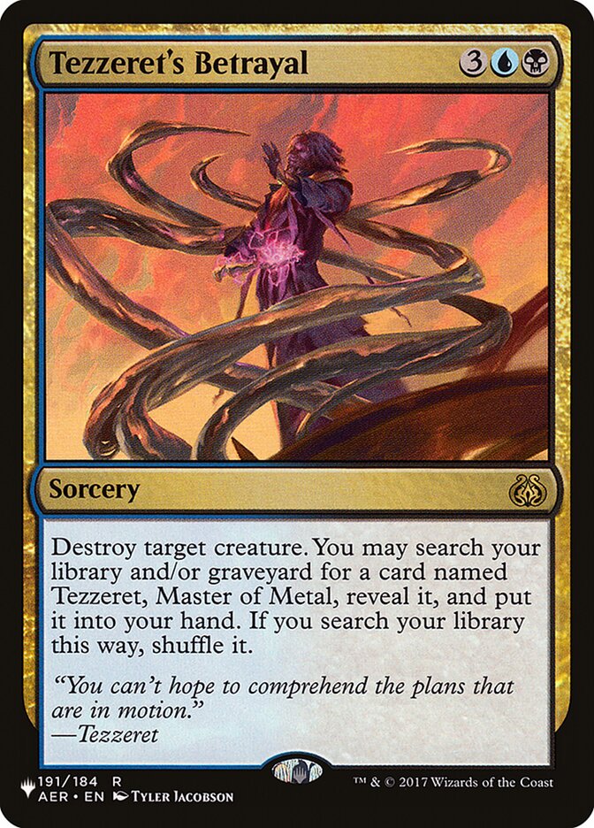 Tezzeret's Betrayal (AER-191) - The List (PLST)