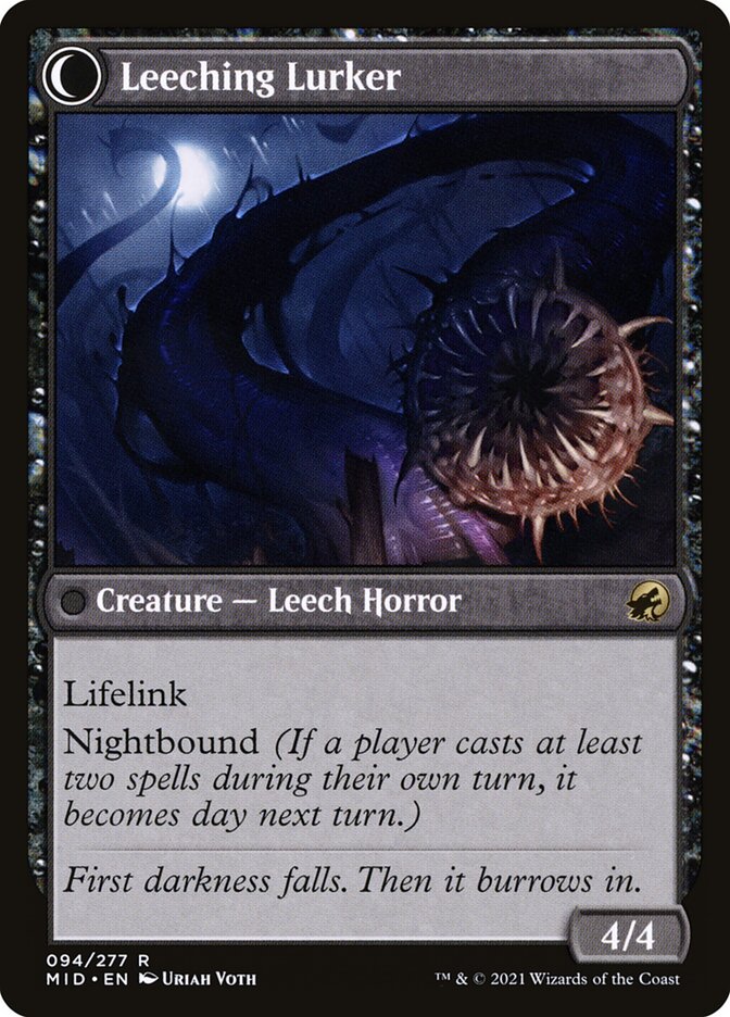 Curse of Leeches // Leeching Lurker (94) - Innistrad: Midnight Hunt (MID)