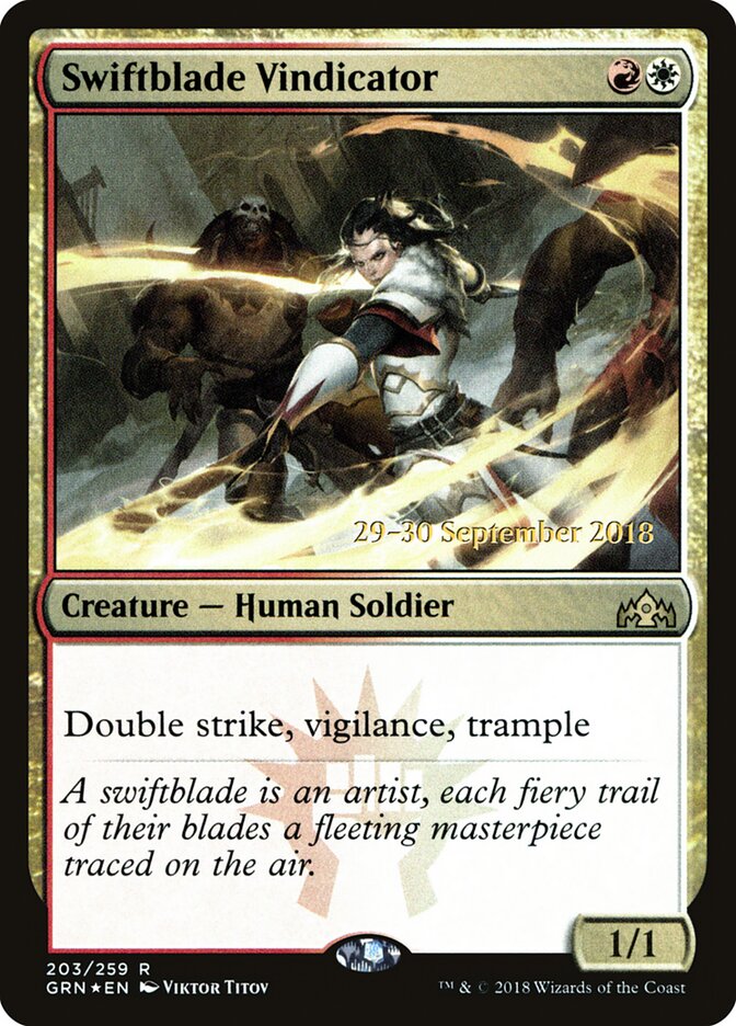Swiftblade Vindicator (203s) - Guilds of Ravnica Promos (PGRN)