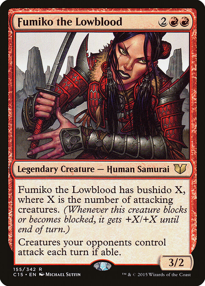 Fumiko the Lowblood (155) - Commander 2015 (C15)