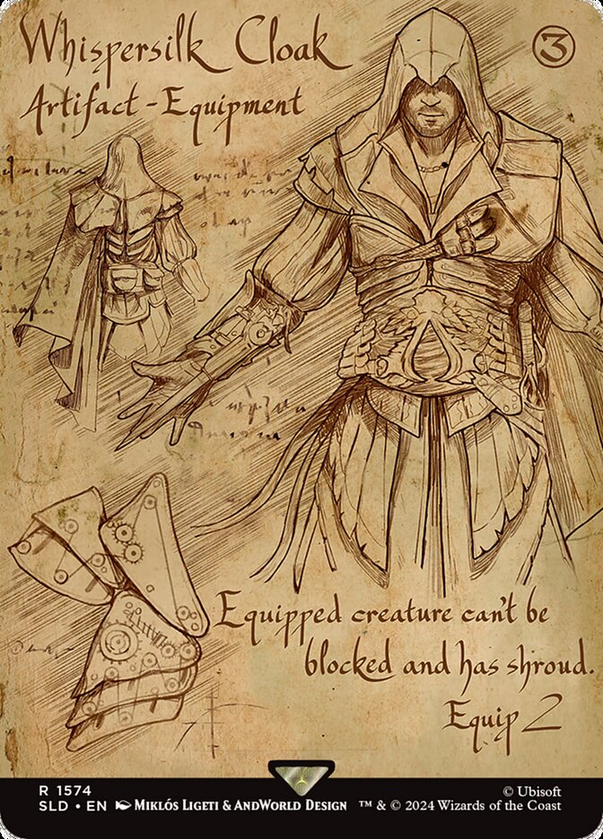 Whispersilk Cloak (1574) - Secret Lair Drop (SLD)
