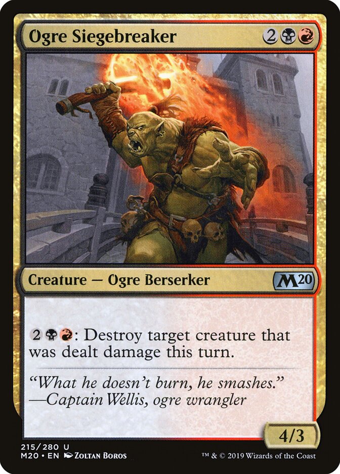 Ogre Siegebreaker (215) - Core Set 2020 (M20)