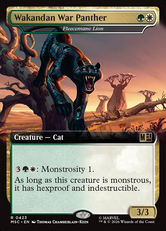 Wakandan War Panther - Fleecemane Lion (423) - Marvel Super Heroes Commander (MSC)