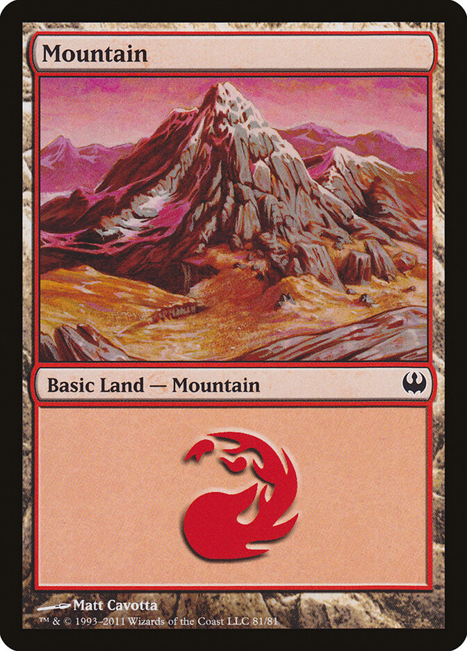 Mountain (81) - Duel Decks: Knights vs. Dragons (DDG)