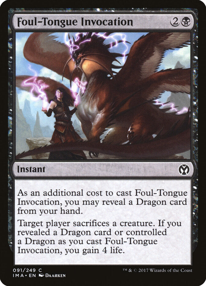 Foul-Tongue Invocation (91) - Iconic Masters (IMA)