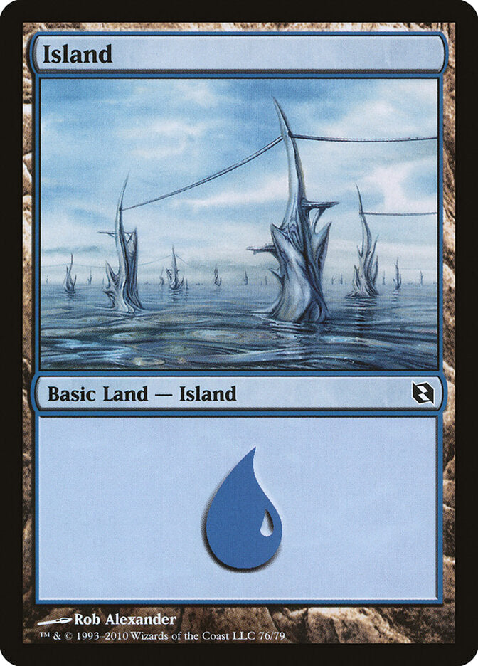 Island (76) - Duel Decks: Elspeth vs. Tezzeret (DDF)
