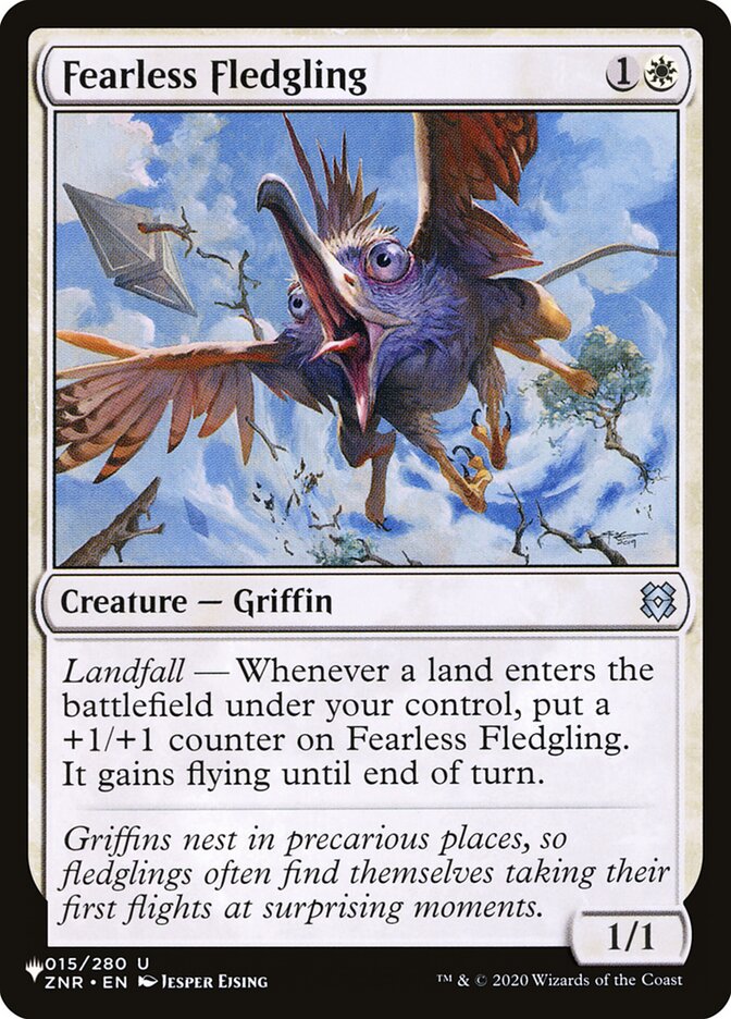 Fearless Fledgling (ZNR-15) - The List (PLST)
