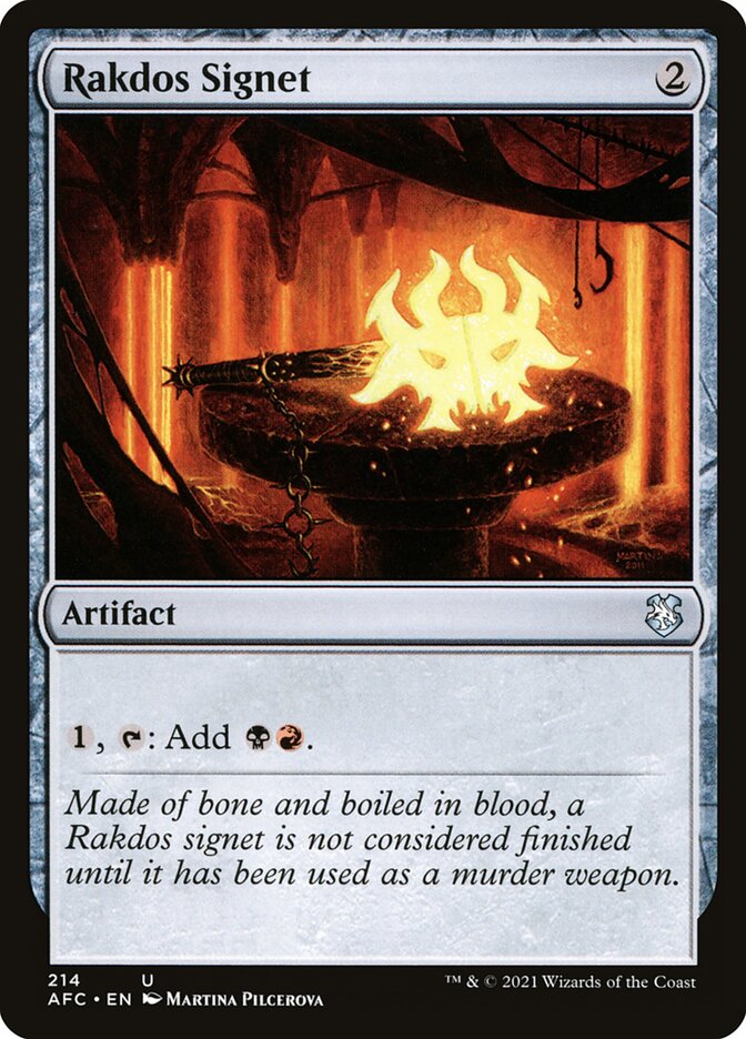 Rakdos Signet (214) - Forgotten Realms Commander (AFC)