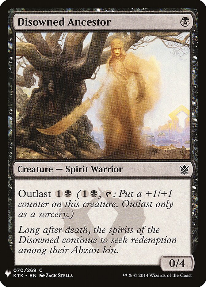 Disowned Ancestor (KTK-70) - The List (PLST)