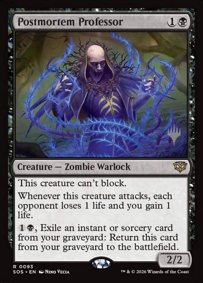 Postmortem Professor (93p) - Secrets of Strixhaven Promos (PSOS)