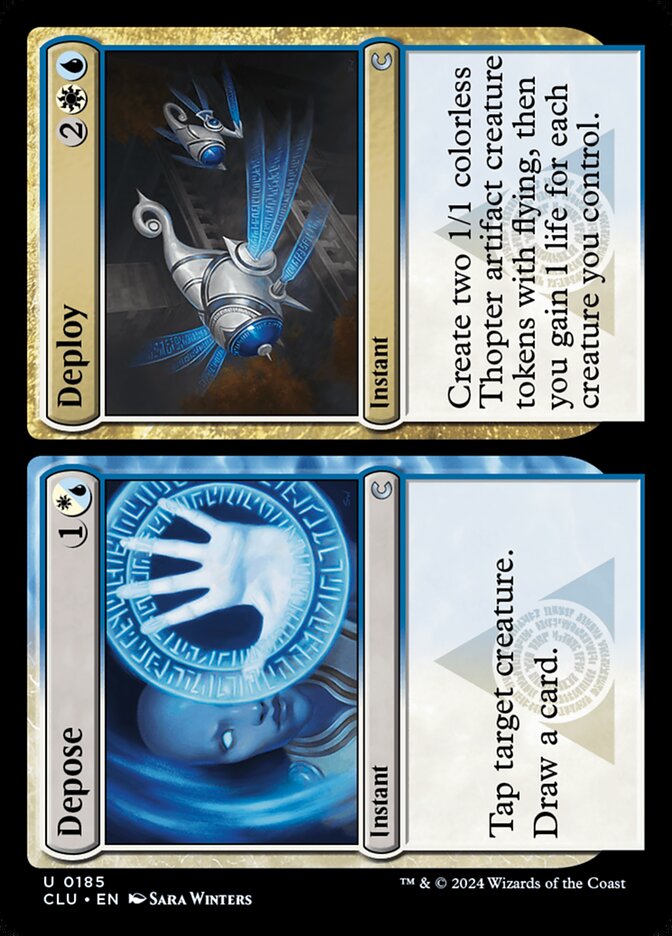 Depose // Deploy (185) - Ravnica: Clue Edition (CLU)