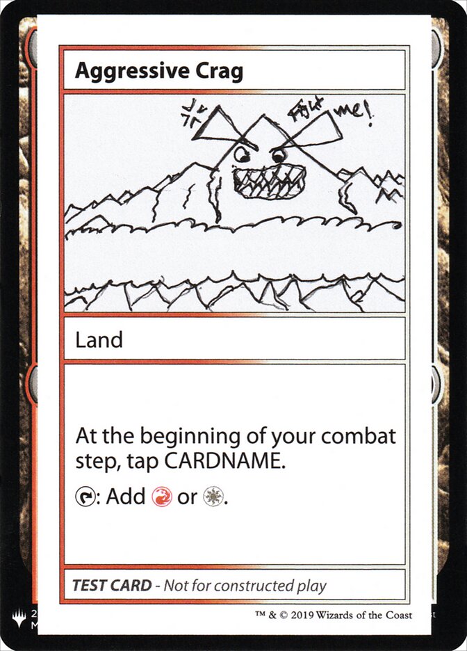 Aggressive Crag (112) - Mystery Booster Playtest Cards 2019 (CMB1)