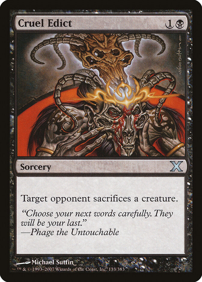 Cruel Edict (133) - Tenth Edition (10E)