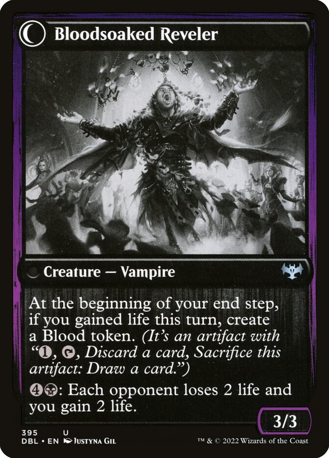 Restless Bloodseeker // Bloodsoaked Reveler (395) - Innistrad: Double Feature (DBL)