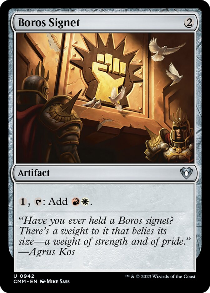Boros Signet (942) - Commander Masters (CMM)