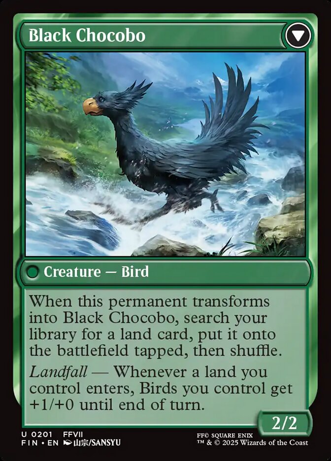 Sidequest: Raise a Chocobo // Black Chocobo (201) - Final Fantasy (FIN)