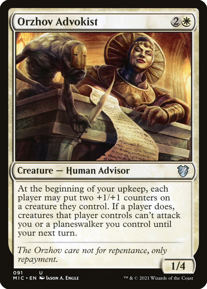 Orzhov Advokist (91) - Midnight Hunt Commander (MIC)