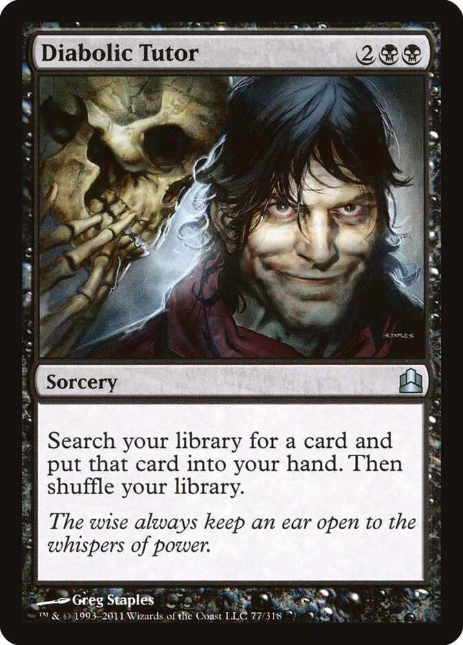 Diabolic Tutor (77) - Commander 2011 (CMD)