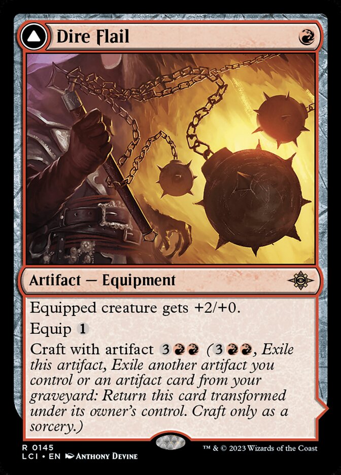 Dire Flail // Dire Blunderbuss (145) - The Lost Caverns of Ixalan (LCI)
