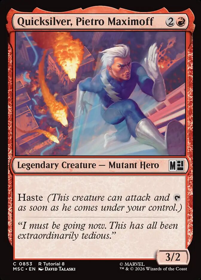 Quicksilver, Pietro Maximoff (853) - Marvel Super Heroes Commander (MSC)