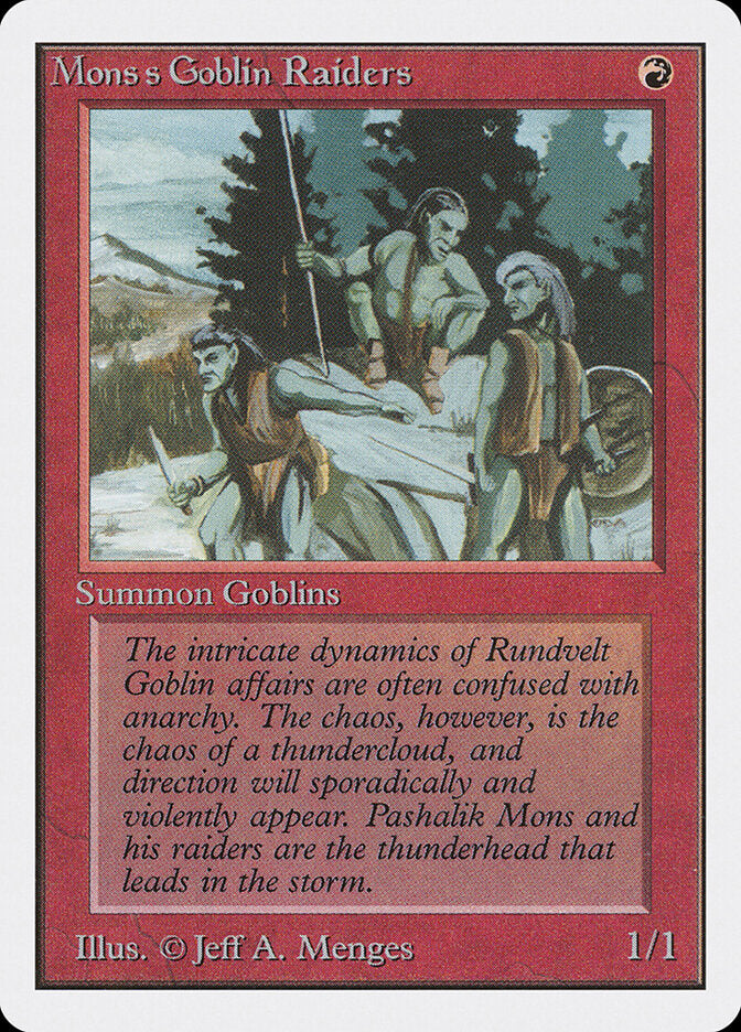 Mons's Goblin Raiders (165) - Unlimited Edition (2ED)